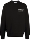 Ambush Logo-print Drop-shoulder Sweatshirt In Schwarz