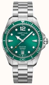 Certina Ds Action Quartz Green Dial Mens Watch C0324511109700 In Green,silver Tone