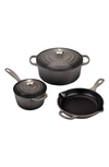 Le Creuset 5-piece Signature Enameled Cast Iron Cookware Set In Tan/beige