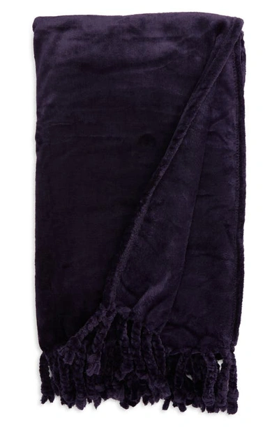 Nordstrom Bliss Plush Throw In Purple Velvet ModeSens