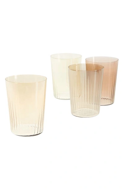 Lsa Set Of 4 Gems Tumblers In Brown