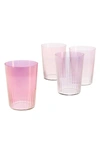 Lsa Set Of 4 Gems Tumblers In Pink