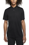 Nike Golf Victory Dri-fit Short Sleeve Polo In Black/ White