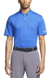 Nike Golf Victory Dri-fit Short Sleeve Polo In Game Royal/ White