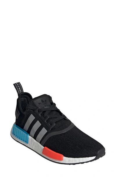 Adidas Originals Originals Nmd R1 Sneaker In Black/ Silver/ Solar Red