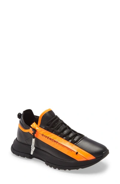 Givenchy Spectre Sneaker In Black/ Orange