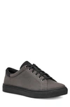 Ugg Baysider Waterproof Sneaker In Dark Grey Leather