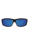 Costa Del Mar 65mm Polarized Sunglasses In Black Silver