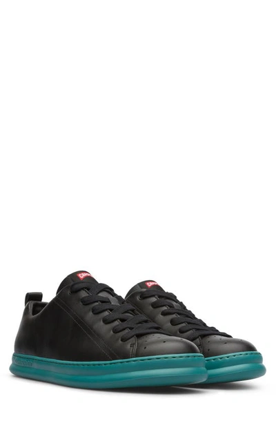 Camper Runner Leather Sneaker In Black