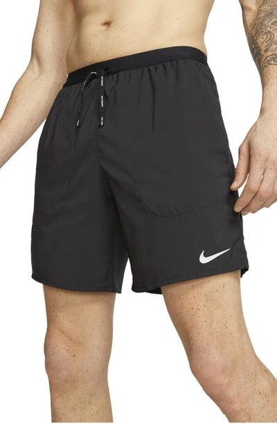 Nike Flex Stride 2-in-1 7 Inch Shorts In Black