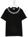 Givenchy Chain-print Cotton T-shirt In Black