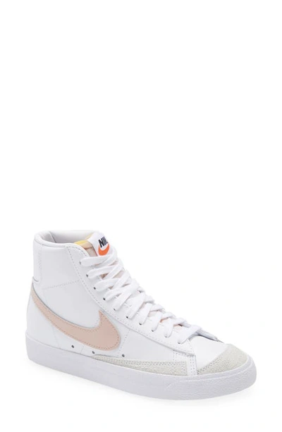 Nike Blazer Mid '77 High-top Sneakers In Cream Beige