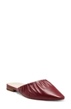 Vince Camuto Pressen Ruched Mule In New Burgundy
