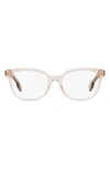 Burberry 53mm Cat Eye Optical Glasses In Transparent Grey