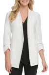 Dkny Sportswear Open Front Blazer In Ivory