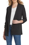 Dkny Sportswear Open Front Blazer In Black