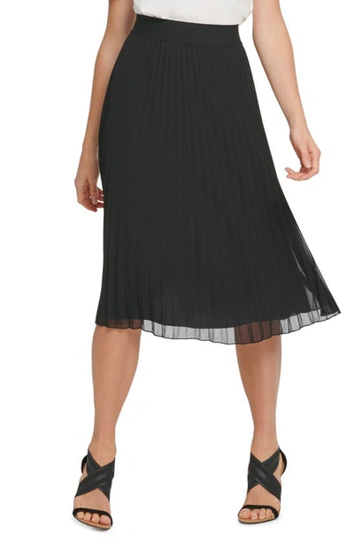 Dkny Sportswear Pleated Skirt In Black