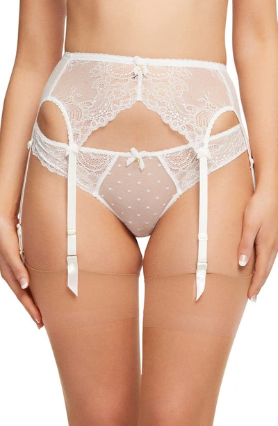 Dita Von Teese Fiamma Suspender Belt In White