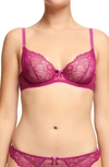 Dita Von Teese Fiamma Underwire Balconette Bra In Magenta