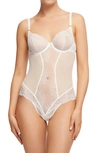 Dita Von Teese Fiamma Underwire Bodysuit In White