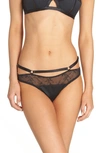 Dita Von Teese Madame X Lace Strappy Bikini In Black