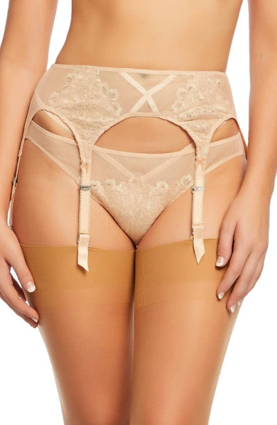 Dita Von Teese Dahlia Suspender Belt In Crem Cara