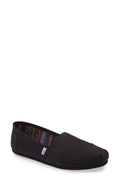 Toms Alpargata Slip-on In Black/black