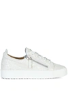 Giuseppe Zanotti Gail Glitter Sneakers In White