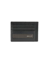 BALLY MEN'S LORTYN LEATHER CARD CASE - BLACK,0400012166485