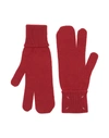 Maison Margiela Gloves In Red