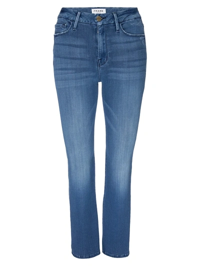 Frame Women's Le Crop Mid-rise Bootcut Jeans - Blue Lagoon - Size 23 (00)