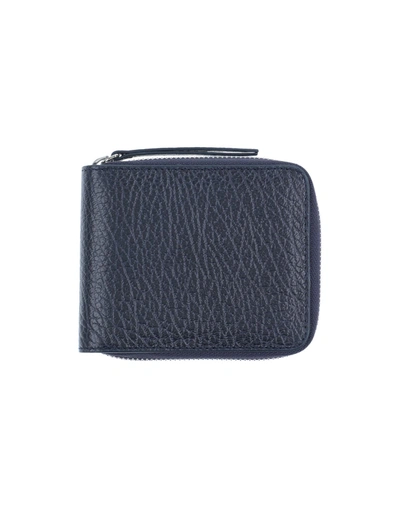 Maison Margiela Wallets In Dark Blue