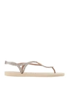 Havaianas Toe Strap Sandals In Gold