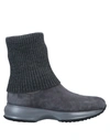 Hogan Ankle Boots In Grey