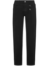 Alyx Straight Leg Trousers In Black