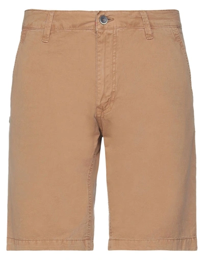 Gaudì Man Shorts & Bermuda Shorts Camel Size 29 Cotton In Beige
