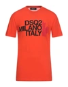 Dsquared2 T-shirts In Coral