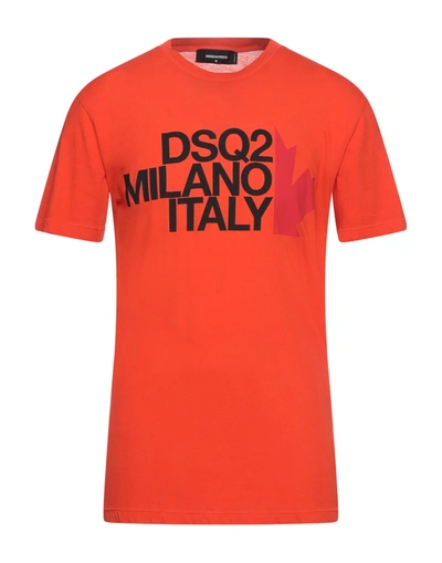 Dsquared2 T-shirts In Coral
