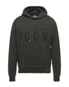 Dsquared2 Sweatshirts In Green