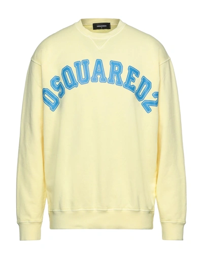 Dsquared2 Sweatshirts In Yellow