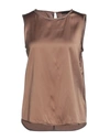 Peserico Tops In Brown