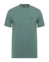Ea7 T-shirts In Sage Green
