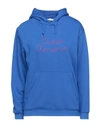 GIADA BENINCASA GIADA BENINCASA ""CIAO AMORE" HOODIE " WOMAN SWEATSHIRT BRIGHT BLUE SIZE XS COTTON, POLYESTER,12342890PL 3