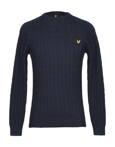Lyle & Scott Sweaters In Dark Blue
