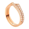 Repossi Antifer 18-karat Rose Gold Diamond Ring In Pink Gold