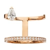 Repossi Serti Sur Vide 18kt Rose Gold Ring With Diamonds In Pink Gold
