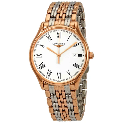 Longines Lyre White Dial Two-tone Ladies Watch L4.859.1.11.7 In Gold Tone,pink,rose Gold Tone,silver Tone,two Tone,white