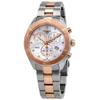 Tissot Pr 100 Diamond Chronograph Bracelet Watch, 38mm In Two Tone  / Gold / Gold Tone / Mother Of Pearl / Rose / Rose Gold / Rose Gold Tone / White