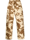 Paria Farzaneh Brown & Beige Camo Army Cargo Pants In 中性色