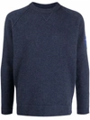 LOGO-PATCH CREW NECK JUMPER